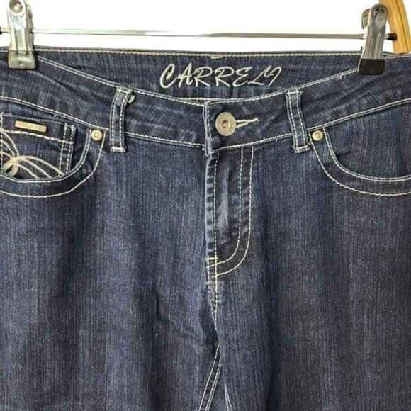 Carreli Women's Straight Leg Jeans Mid Rise, Double Stitch, Classic Fit, Size 31 - Picture 6 of 16